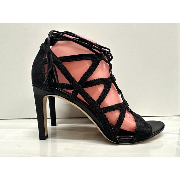 Elie Tahari women EU 40 US 10 textile upper strappy gladiator open toe sandal - Picture 3 of 12